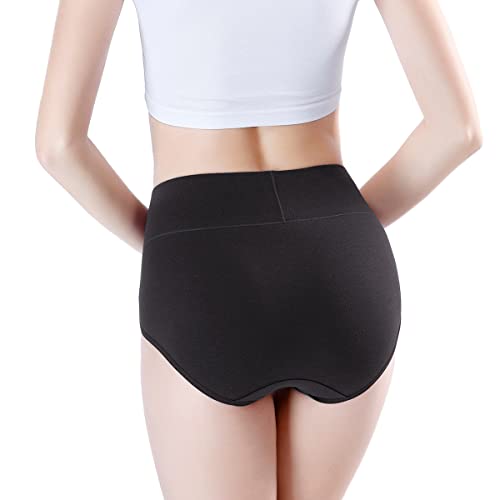 Buy wirarpa Women's Underwear Cotton Super High Waisted Briefs Stretch Full  Coverage Panties 4 Pack
